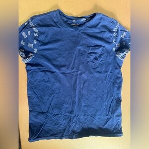 Polo by Ralph Lauren  Tee with Paisley Sleeves